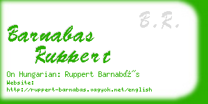 barnabas ruppert business card